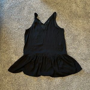 Who What Wear Black Sleeveless Top